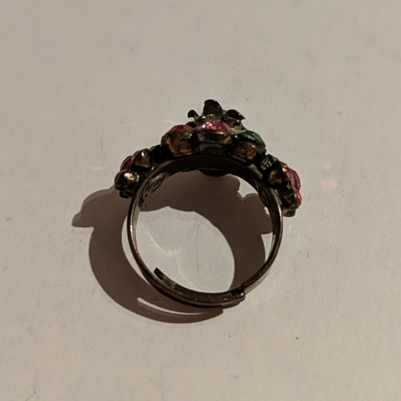 Michal Negrin Multicolour Flower Swarovski Ring - Picture 3 of 3